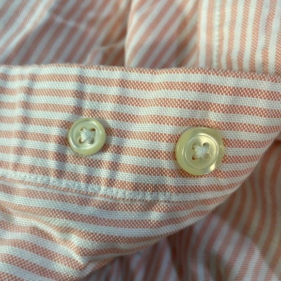 Brooks Brothers Light Pink & White Striped Long Sleeve Button Down Size - Picture 6 of 7